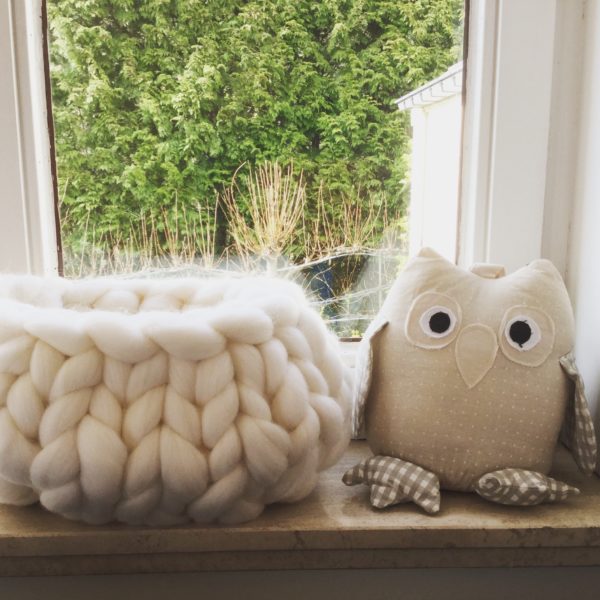 comfywool merino basket diy owl