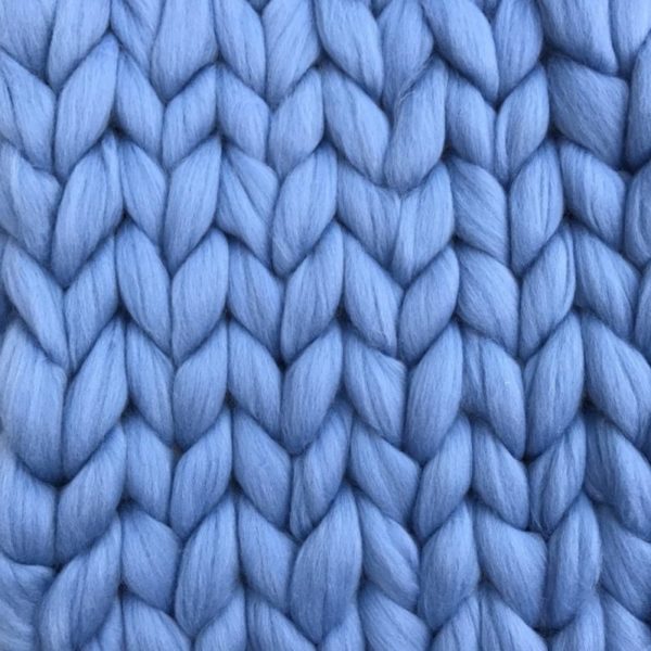 Ready Made Merino Blanket Blue Sky ComfyWool