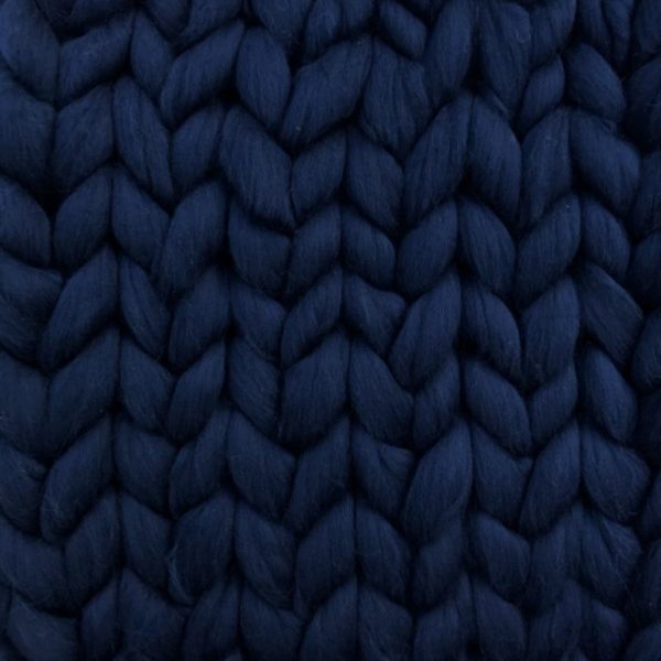 Ready Made Merino Blanket navy ComfyWool