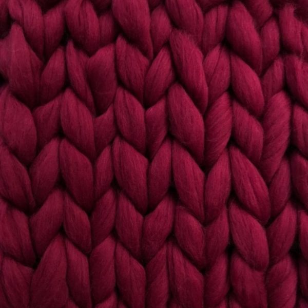 Ready Made Merino Blanket bordeaux ComfyWool